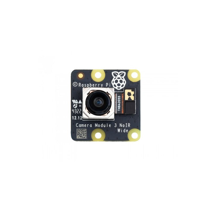 Raspberry Pi Kameramodul 3 NoIR - Nattseende  Vidvinkelversion 12MP IMX708 - 120 graders FOV