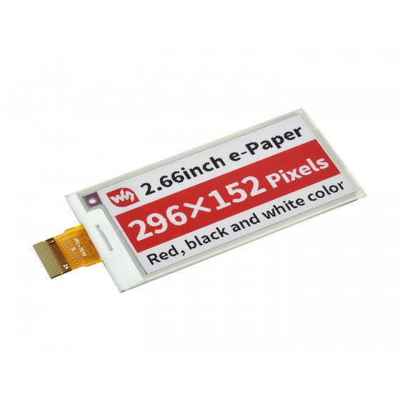 2,66 tum E-Paper (B) E-Ink Raw Display 3-färgad (röd, svart och vit)