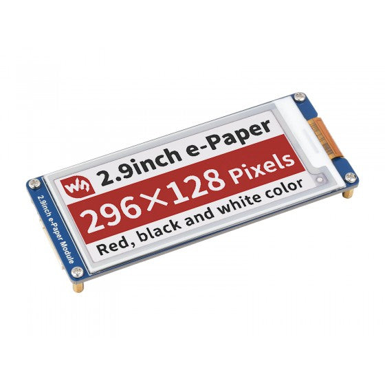 2,9-tums E-Paper E-Ink Display Modul (B) 3-färger (röd, svart och vit)