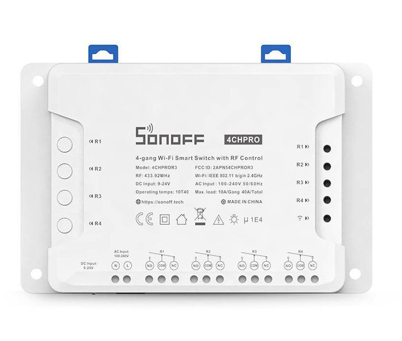 SONOFF 4CHPROR3 WiFi Smart Switch (4-gang) - RF-stöd