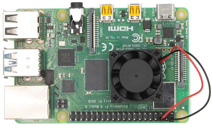 5V CPU-kylfläkt med 3 kylflänsar (Chip On Board) för Raspberry Pi 4B