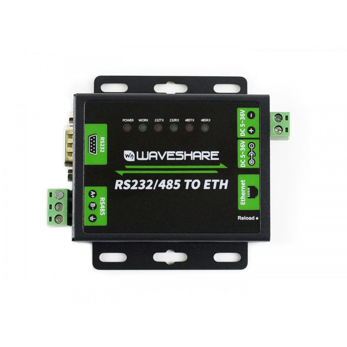 Industriell RS232 RS485 till Ethernet-omvandlare för EU