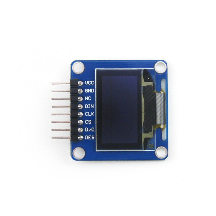 0,96-tums 128x64 OLED-skärm - SSD1306-drivrutin - SPI- och I2C-stöd - Horisontell/böjd stiftlist