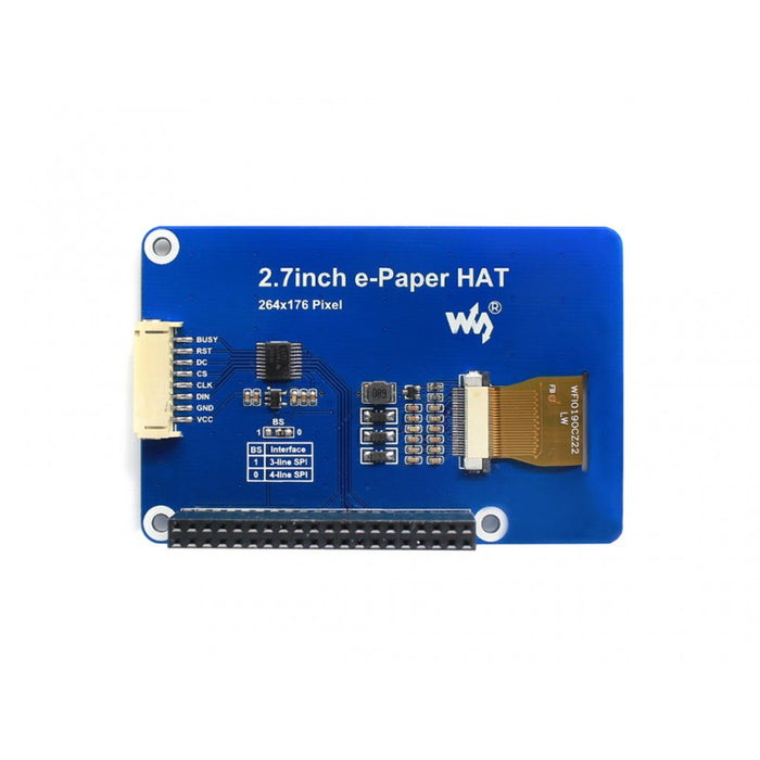 E-Ink 2,7 tums Display HAT (B) för Raspberry Pi 264x176p - tre färger