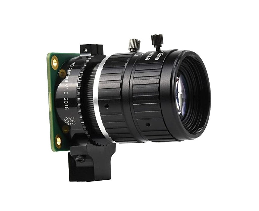 35 mm teleobjektiv med Multi Field Angle och C-fäste för Raspberry Pi HQ-kamera