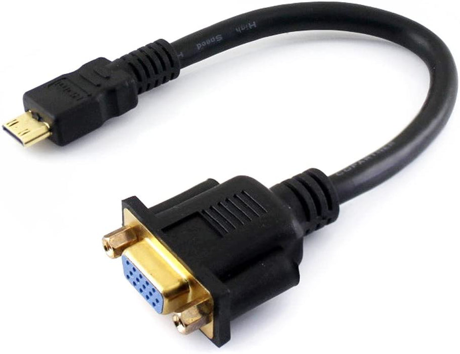 Adapterkabel - Mini-HDMI (hane) till VGA (hona)