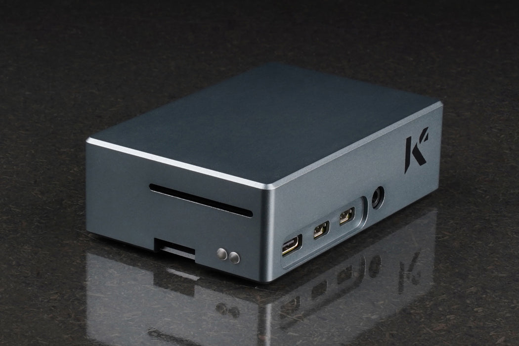 KKSB-chassi för Raspberry Pi 4 med inbyggd kylfläns (CNC-fräst aluminium)