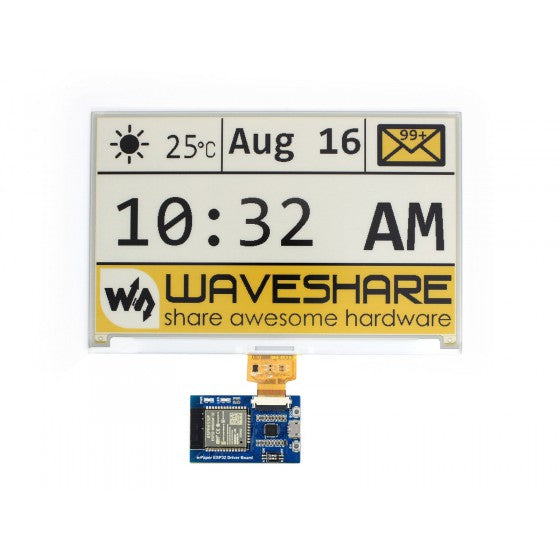 Universal e-Paper Raw Panel Driver Board – ESP32 WiFi och Bluetooth-stöd