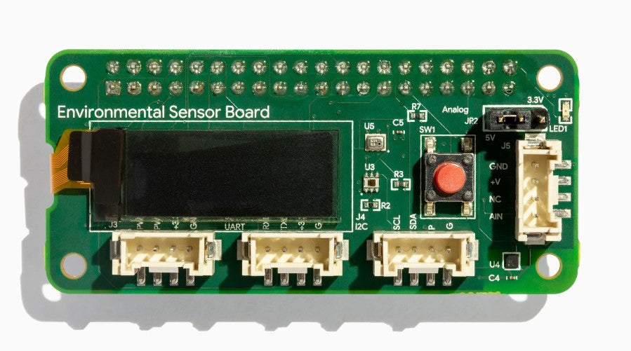 Google Environmental Sensor Board för Coral Dev och Raspberry Pi