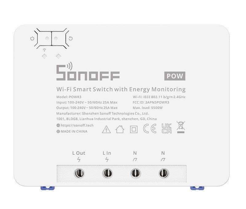 SONOFF POWR3 Smart Switch - Hög effekt