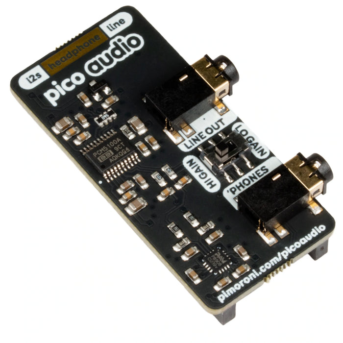 Pimoroni Pico Audio Pack - Tilläggskort för Raspberry Pi Pico