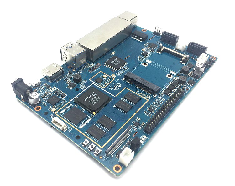 Banana Pi BPI-R2 Router Board med 2 GB RAM, 8 GB eMMC, Quad Core MT7623N