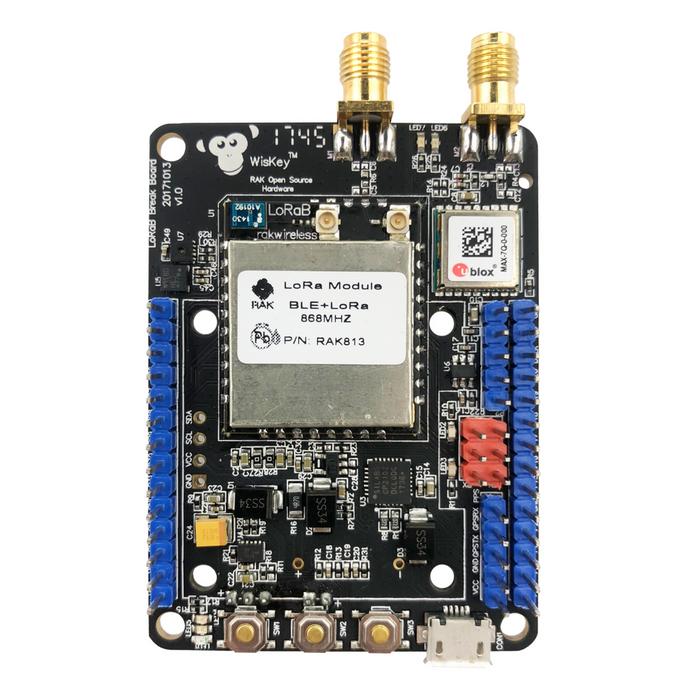RAK815 hybrid modul för platsspårning - 915-923 MHz - LoRa - LoRaWAN - BT5.0 - GPS - LCD