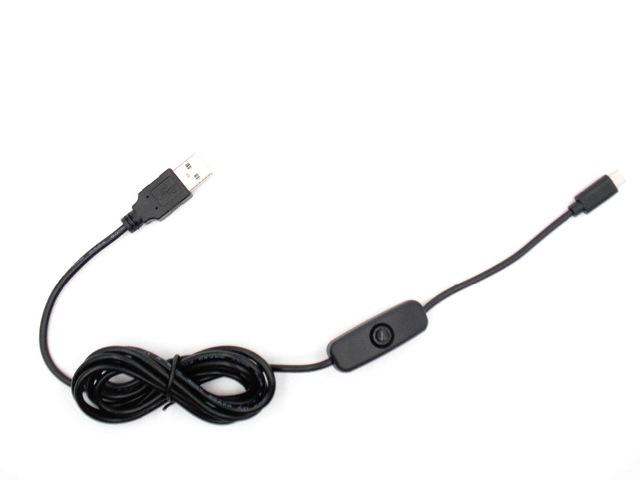 USB till Micro-USB-laddningskabel med strömbrytare