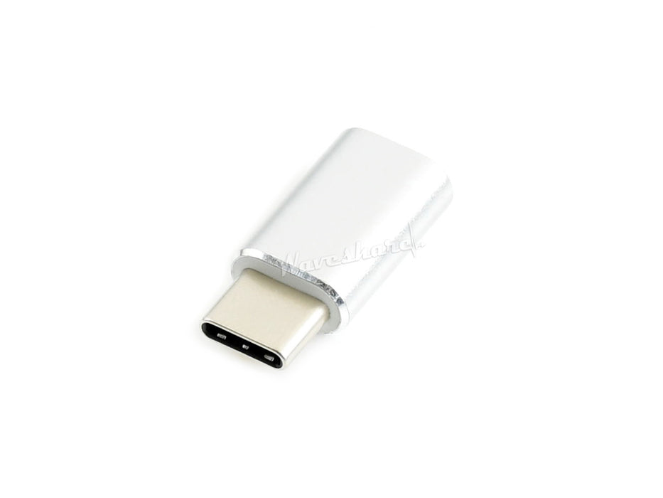 USB Micro-B till USB-C för strömförsörjning av Raspberry Pi 4B (adapter, hona till hane)