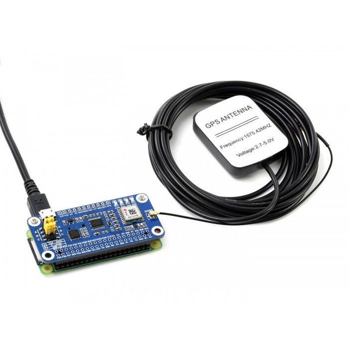 GNSS/GPS HAT för Raspberry Pi och Jetson Nano - MAX-7Q - GLONASS-/SBAS-/QZSS-stöd