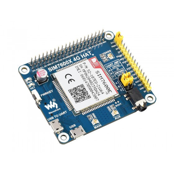 SIM7600E-H 4G HAT för Raspberry Pi och Jetson Nano