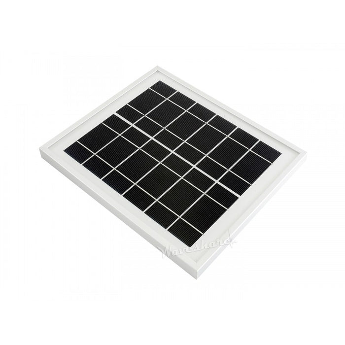6V 5W Solar Panel med 156 monokristallina celler och härdade glasytor