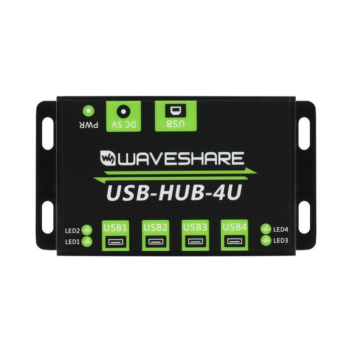 Industriell Klass USB HUB (4U) med EU-strömförsörjning