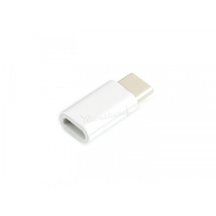 USB Micro-B till USB-C för strömförsörjning av Raspberry Pi 4B (adapter, hona till hane)